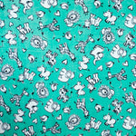 Tela Minky Zoo Verde - Ribes y Casals