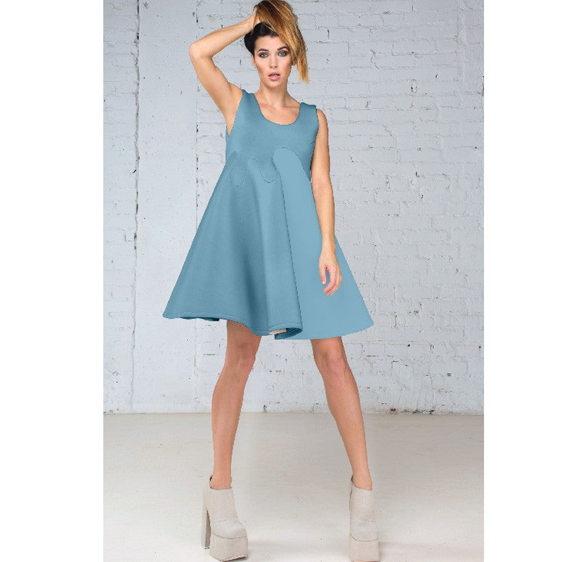 Tela Neopreno Moda Celeste - Ribes y Casals