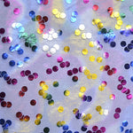 Tela Organza Estampada Topos Azul - Ribes y Casals