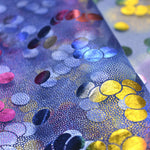 Tela Organza Estampada Topos Azul - Ribes y Casals