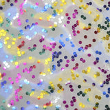 Tela Organza Estampada Topos Celeste - Ribes y Casals