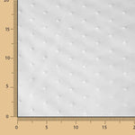 Tela Organza Plumeti Bordado Blanco Óptico - Ribes y Casals