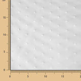 Tela Organza Plumeti Bordado Blanco Óptico - Ribes y Casals