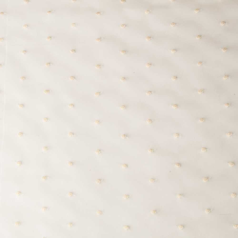 Tela Organza Plumeti Bordado Crudo - Ribes y Casals