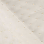 Tela Organza Plumeti Bordado Crudo - Ribes y Casals