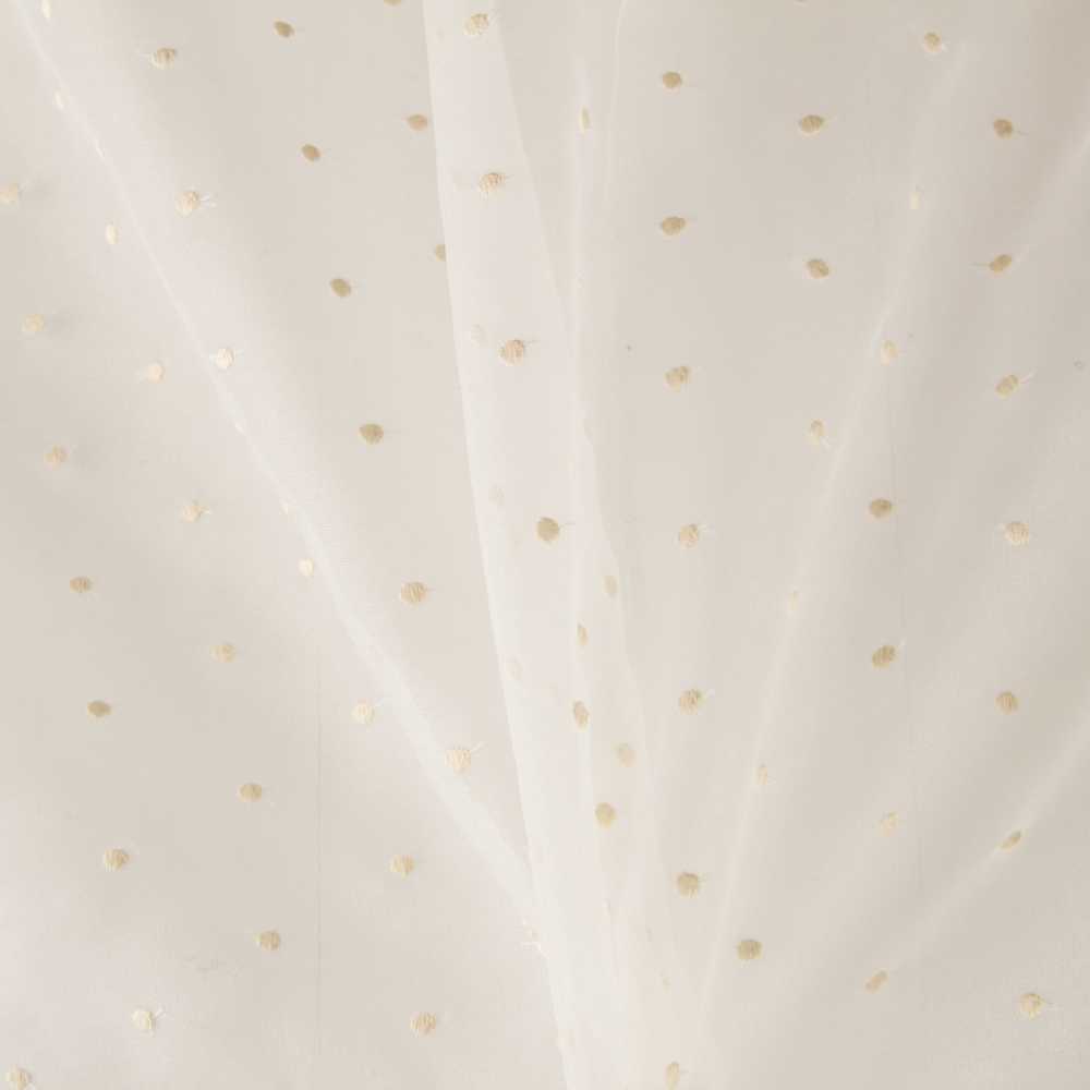 Tela Organza Plumeti Bordado Crudo - Ribes y Casals