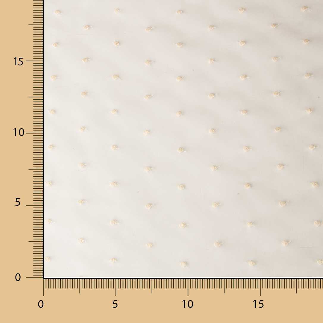 Tela Organza Plumeti Bordado Crudo - Ribes y Casals