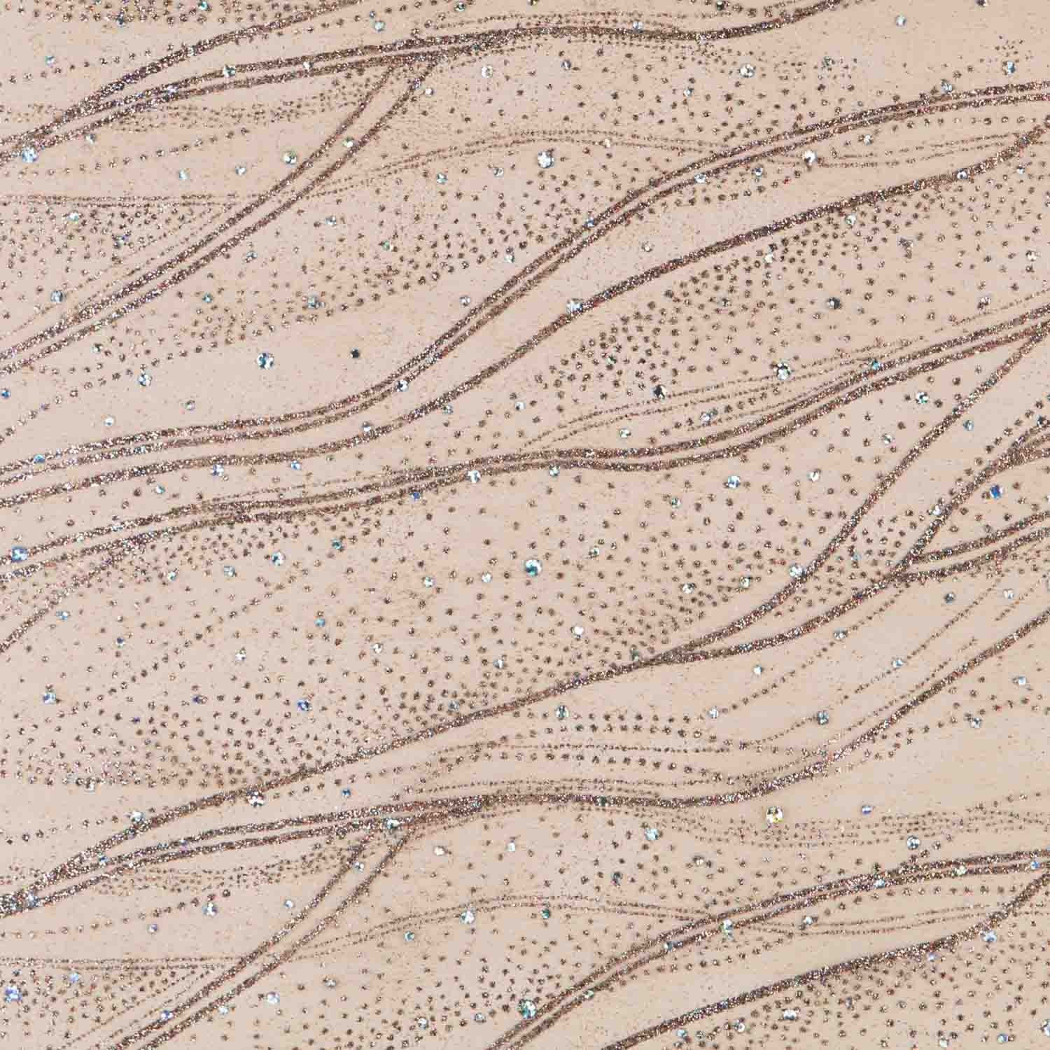 Tela Organza Purpurina Marrón - Ribes y Casals