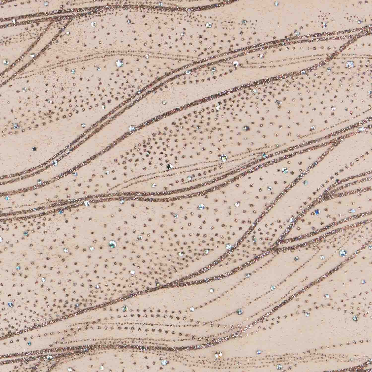 Tela Organza Purpurina Marrón - Ribes y Casals