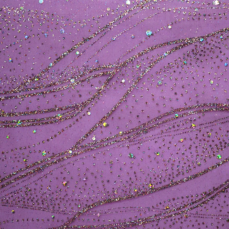 Tela Organza Purpurina Morado - Ribes y Casals