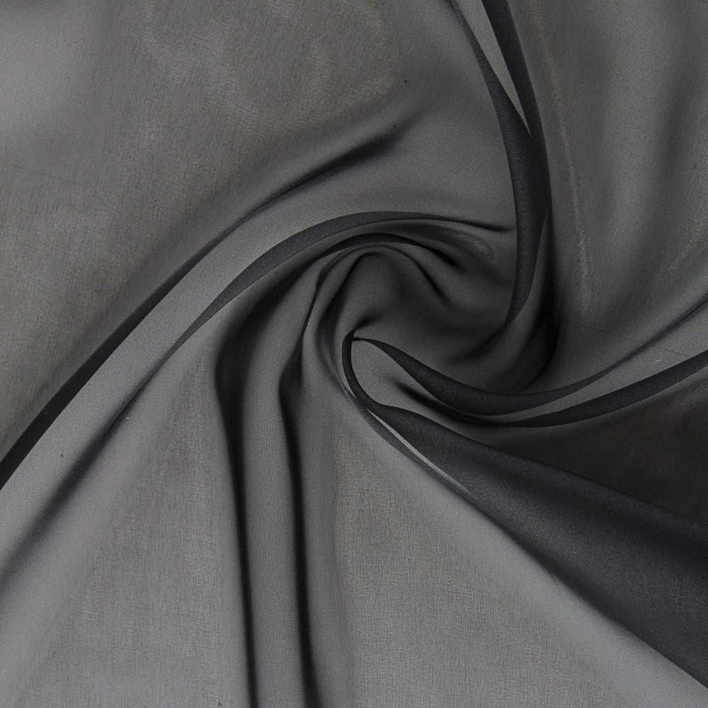 Tela Organza Satinada Negra - Ribes y Casals