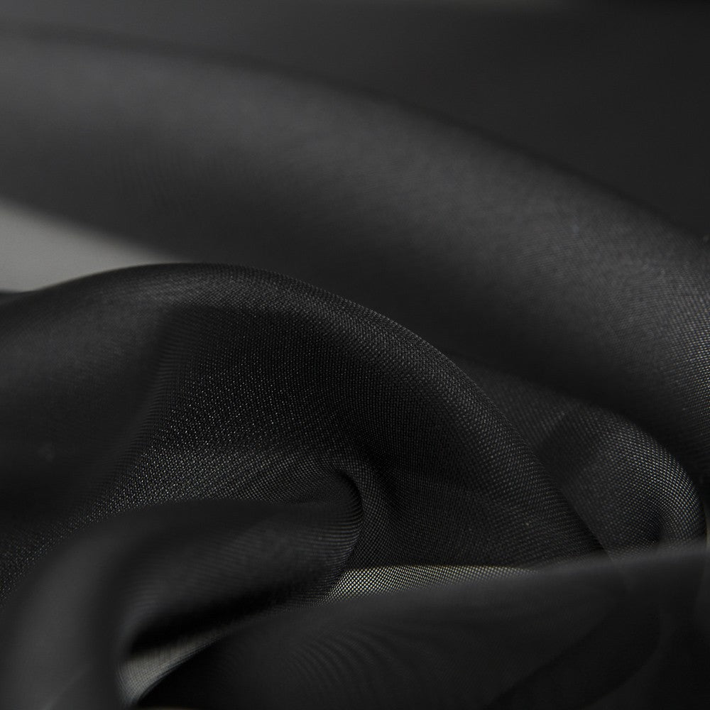 Tela Organza Satinada Negra - Ribes y Casals