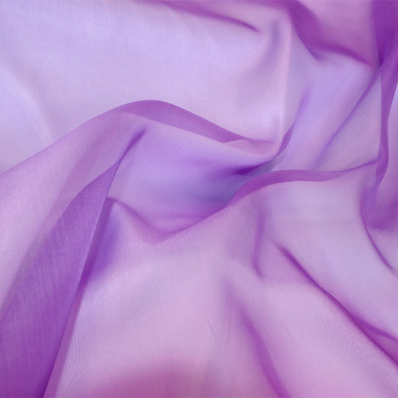 Tela Organza Seda Natural Malva - Ribes y Casals