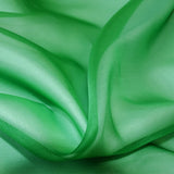 Tela Organza Seda Natural Verde Manzana - Ribes y Casals