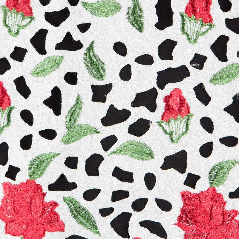 Tela Otomán Troquelado Blanca - Ribes y Casals