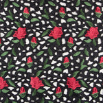 Tela Otomán Troquelado Negra - Ribes y Casals