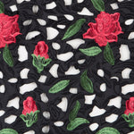 Tela Otomán Troquelado Negra - Ribes y Casals