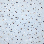 Tela Pana Estampada Ositos Azul Cielo - Ribes y Casals