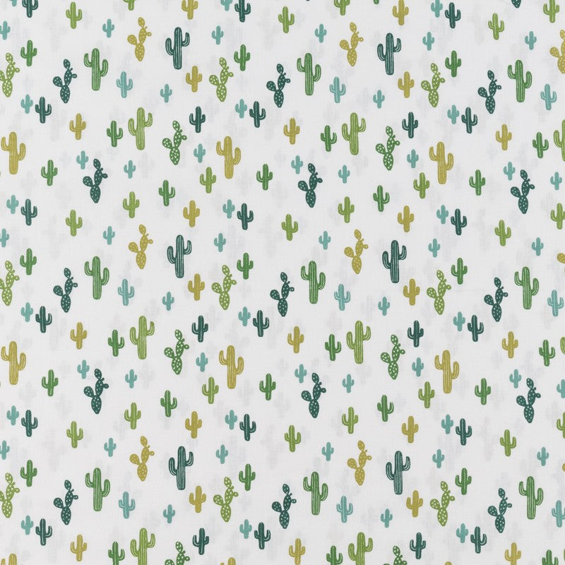 Tela Patchwork Cactus Verde - Ribes y Casals
