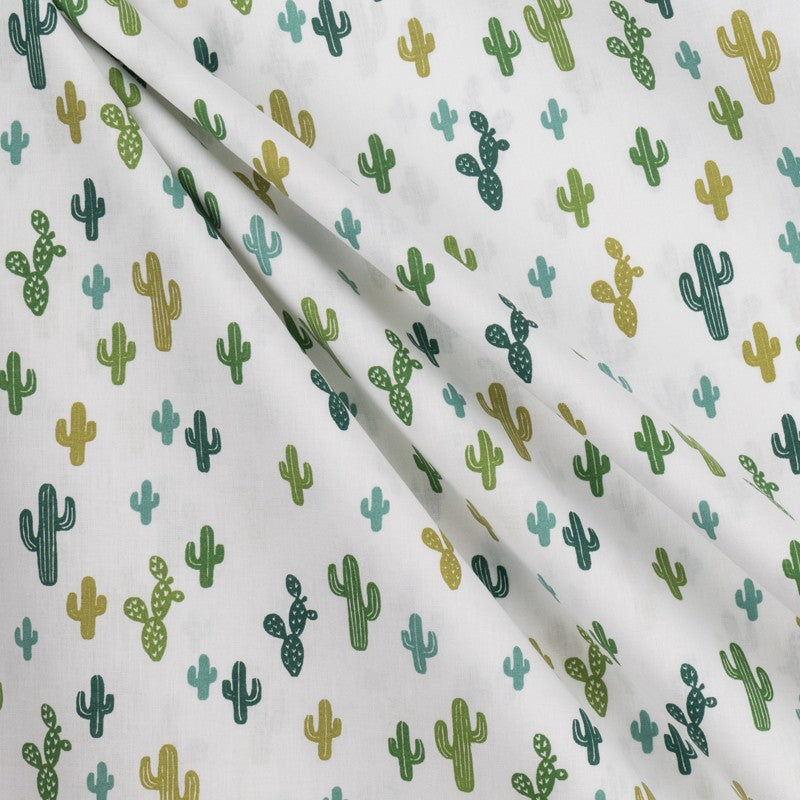 Tela Patchwork Cactus Verde - Ribes y Casals