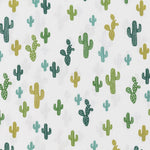 Tela Patchwork Cactus Verde - Ribes y Casals