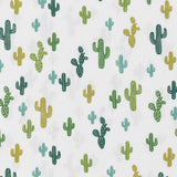 Tela Patchwork Cactus Verde - Ribes y Casals