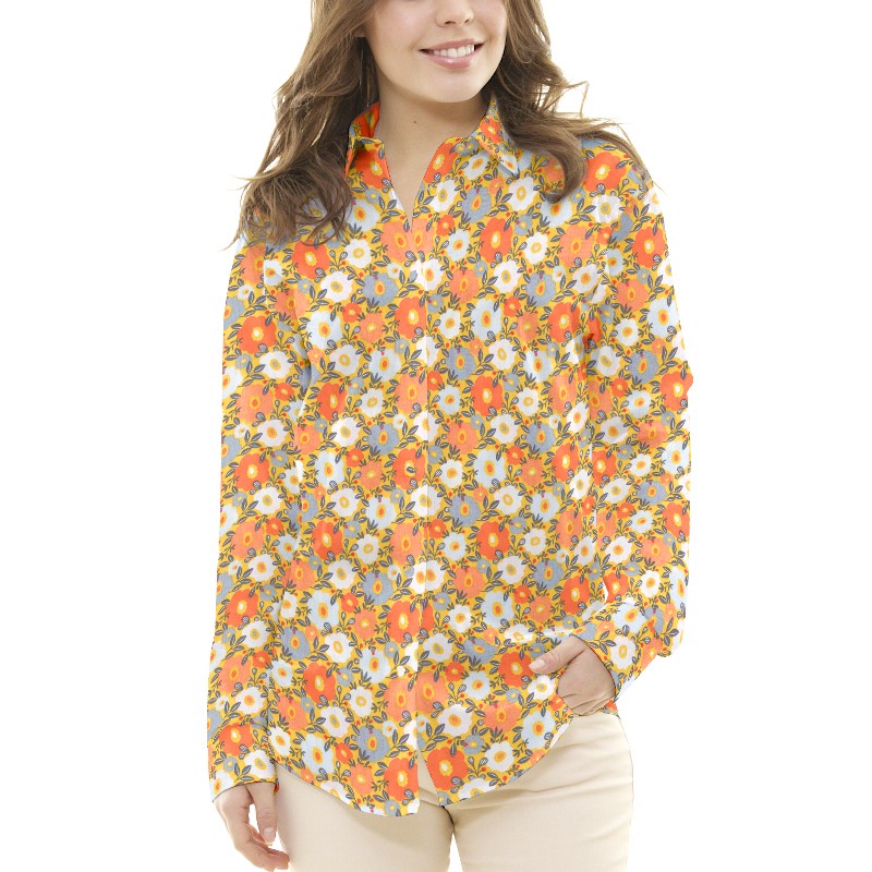 Tela Patchwork Camille Ocre - Ribes y Casals