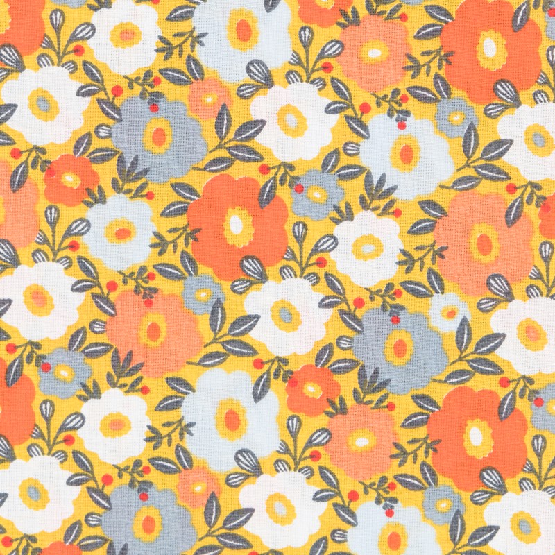 Tela Patchwork Camille Ocre - Ribes y Casals