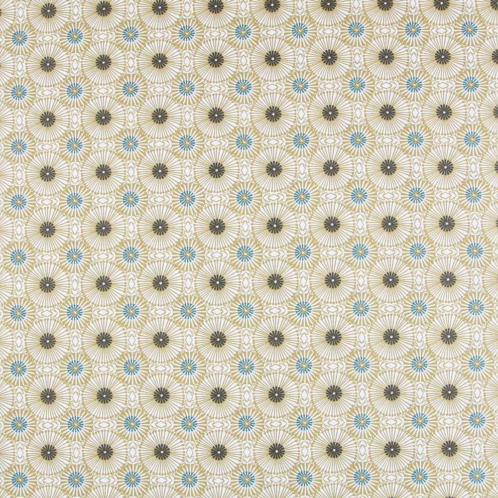 Tela Patchwork Circle Ocre - Ribes y Casals