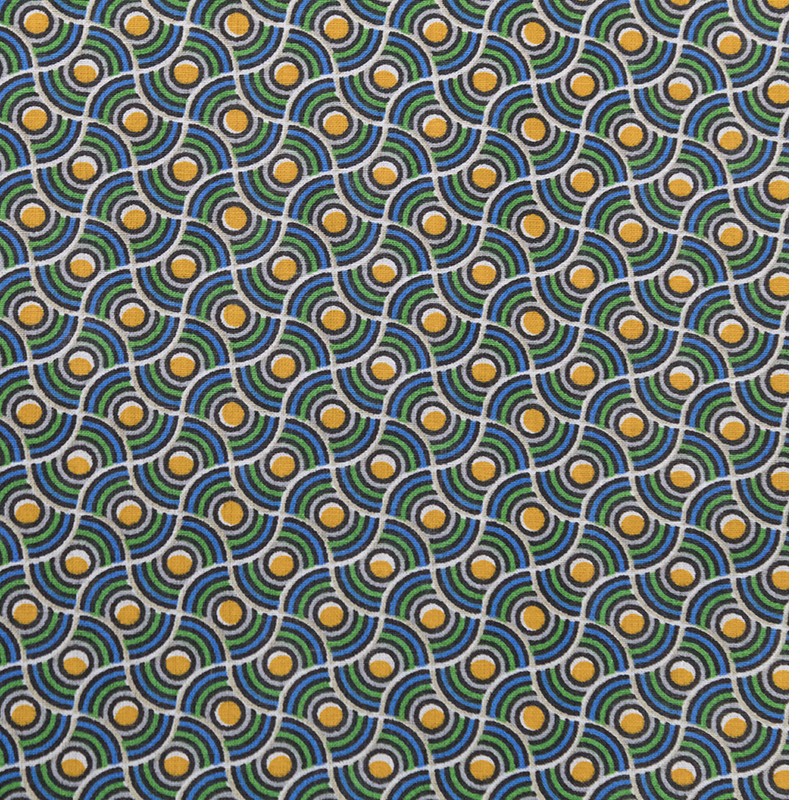 Tela Patchwork Círculos Amarillo - Ribes y Casals