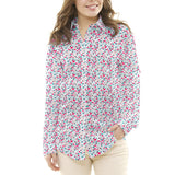 Tela Patchwork Círculos Fucsia - Ribes y Casals