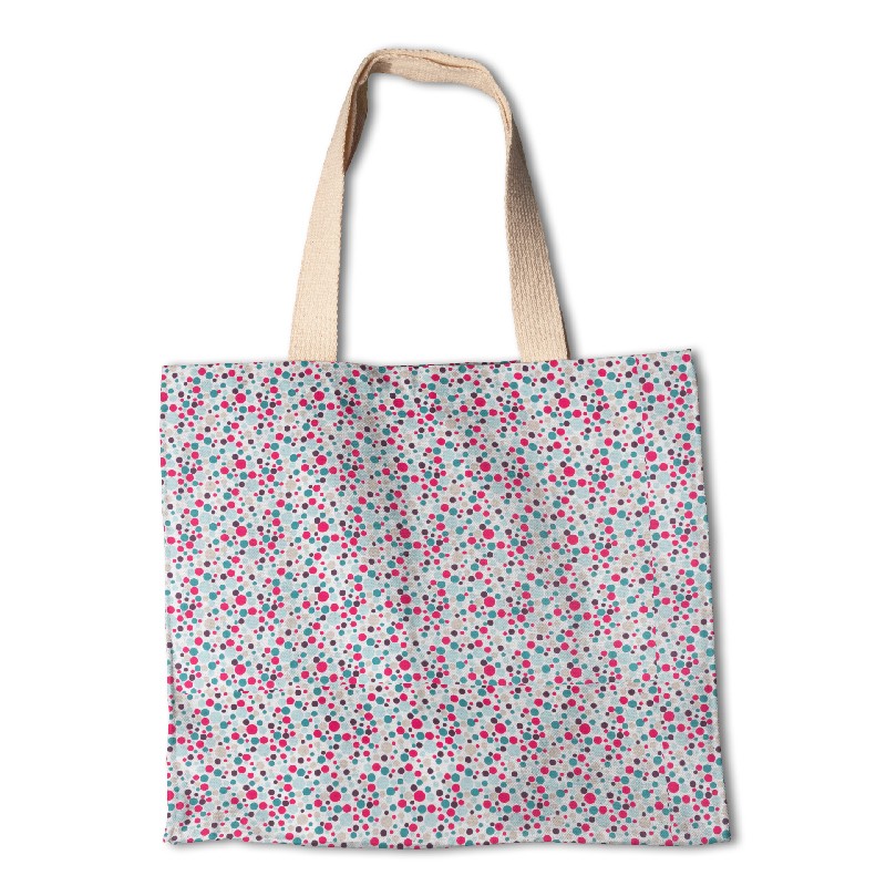 Tela Patchwork Círculos Fucsia - Ribes y Casals