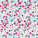 Tela Patchwork Círculos Fucsia - Ribes y Casals