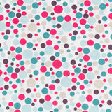 Tela Patchwork Círculos Fucsia - Ribes y Casals