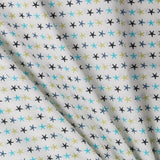 Tela Patchwork Estrellitas Azul Verde - Ribes y Casals