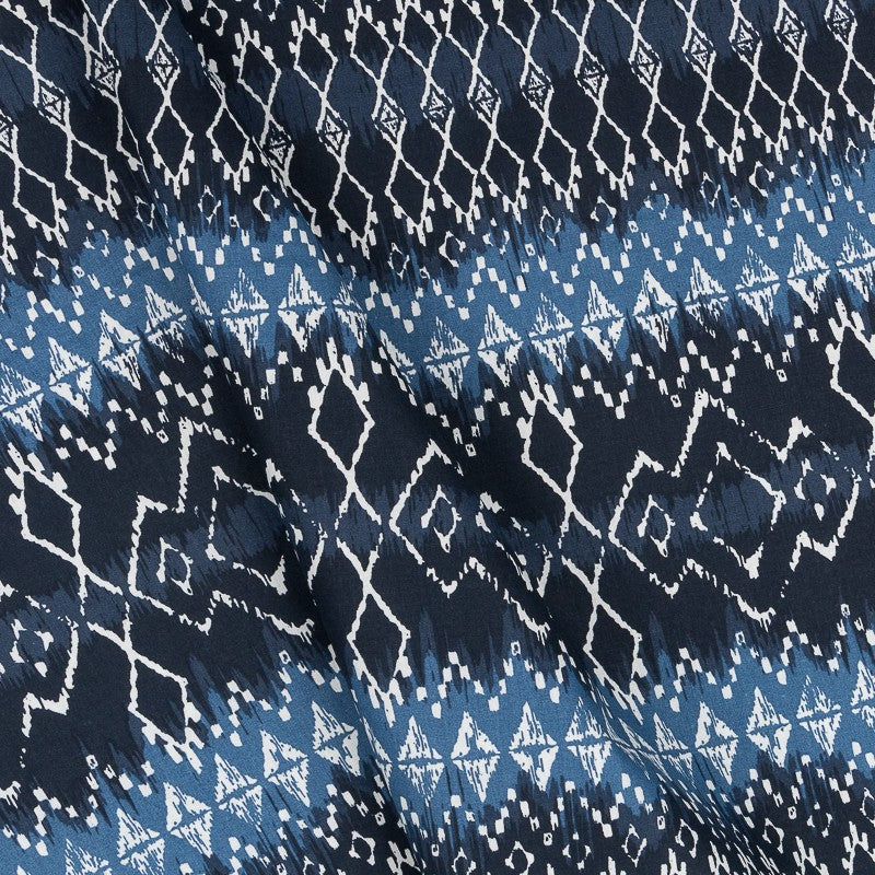 Tela Patchwork Étnica Azul - Ribes y Casals