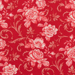 Tela Patchwork Flor Vintage Roja - Ribes y Casals