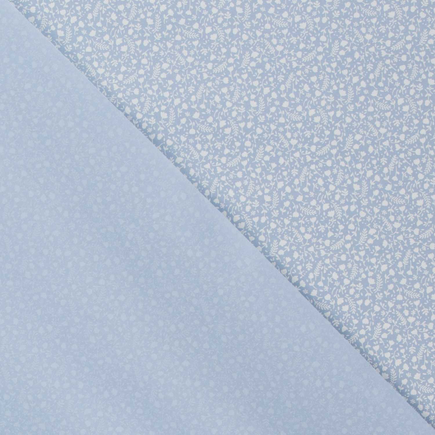 Tela Patchwork Florecitas Porcelana - Ribes y Casals