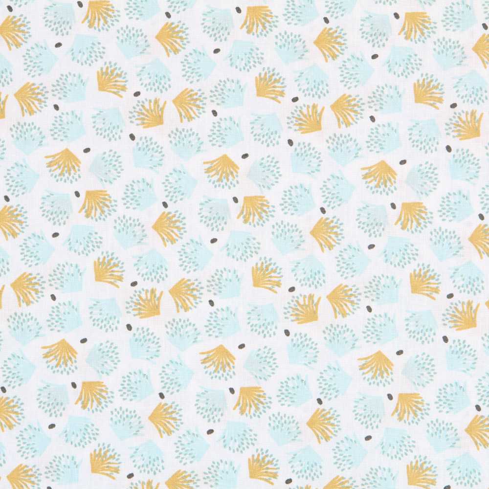 Tela Patchwork Galix Verde Agua - Ribes y Casals