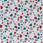 Tela Patchwork Gorjuss Corazón Crudo - Ribes y Casals
