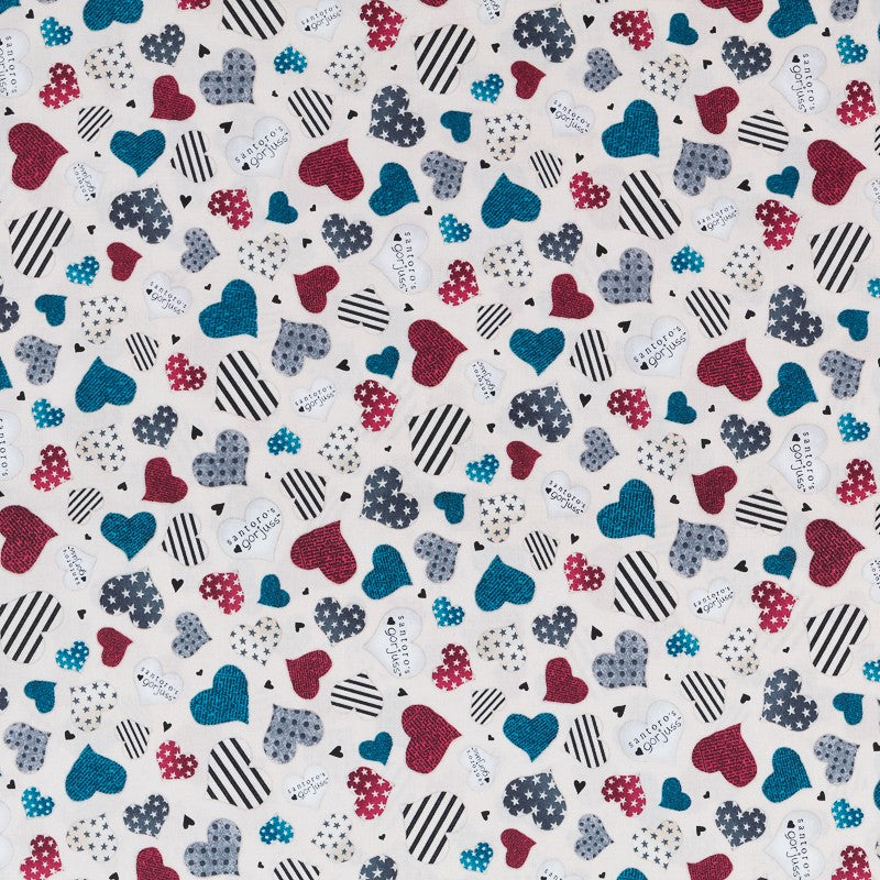 Tela Patchwork Gorjuss Corazón Crudo - Ribes y Casals