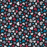 Tela Patchwork Gorjuss Corazón Negro - Ribes y Casals