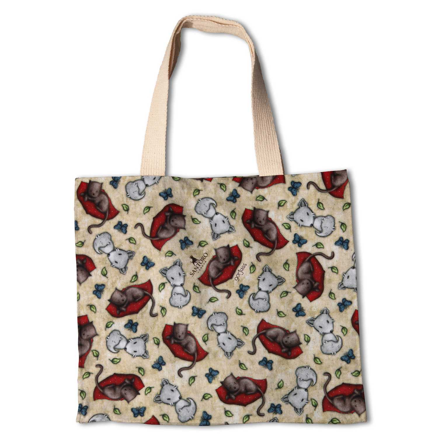 Tela Patchwork Gorjuss Gatitos Beige - Ribes y Casals