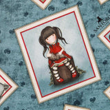 Tela Patchwork Gorjuss My Story Aguamarina - Ribes y Casals