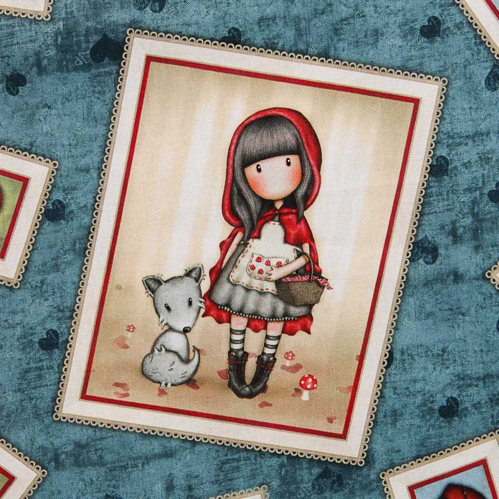 Tela Patchwork Gorjuss My Story Aguamarina - Ribes y Casals