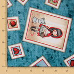 Tela Patchwork Gorjuss My Story Aguamarina - Ribes y Casals