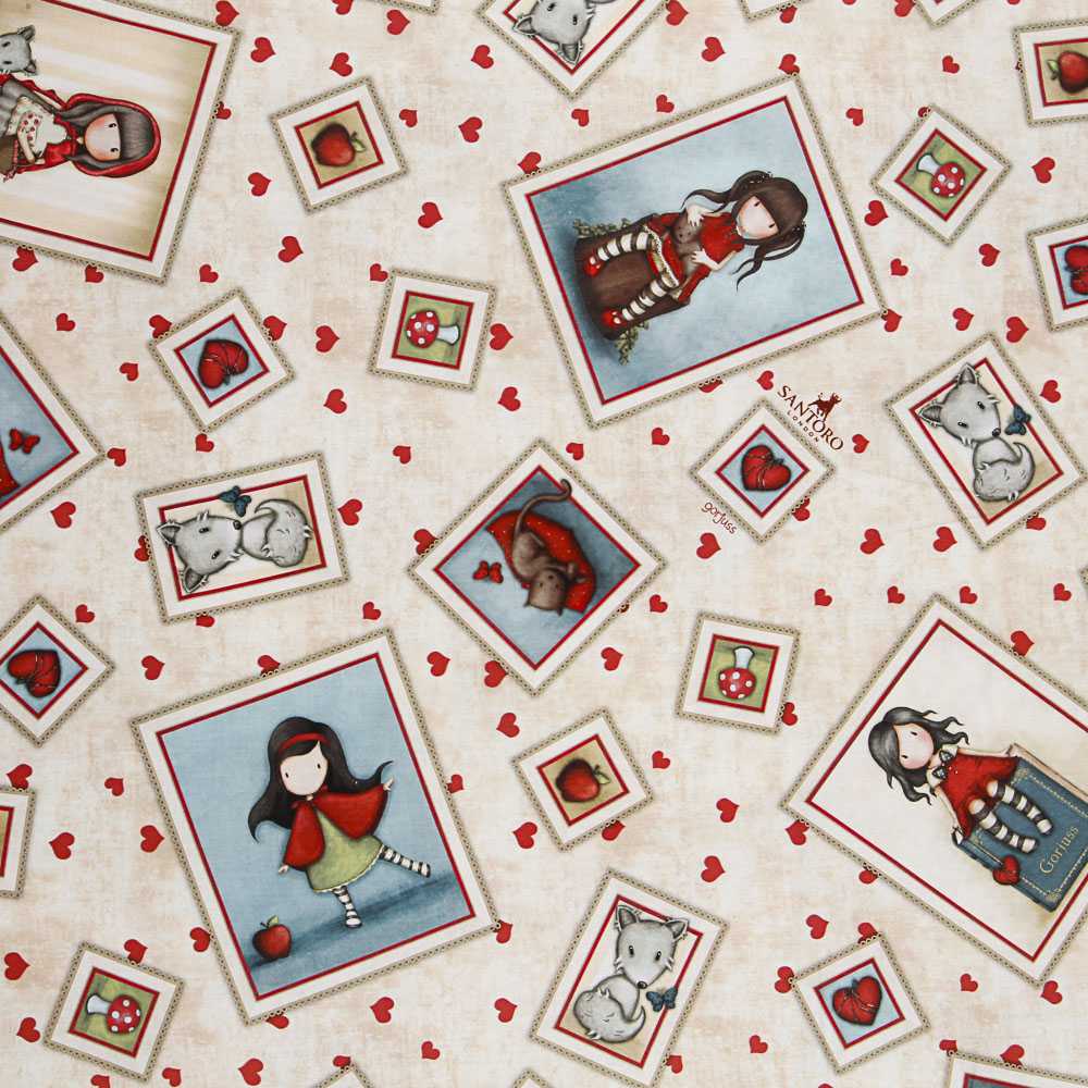 Tela Patchwork Gorjuss My Story Cruda - Ribes y Casals