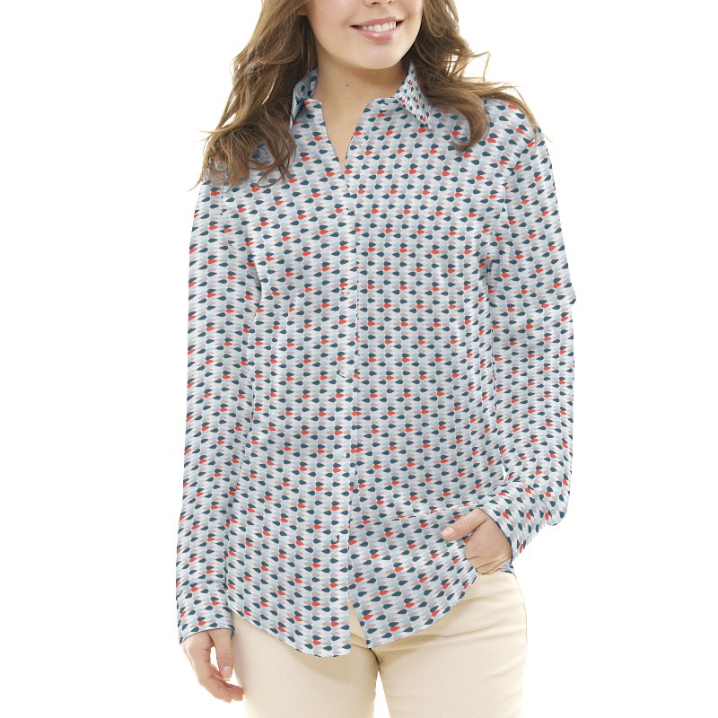 Tela Patchwork Gotas Teja Azul - Ribes y Casals