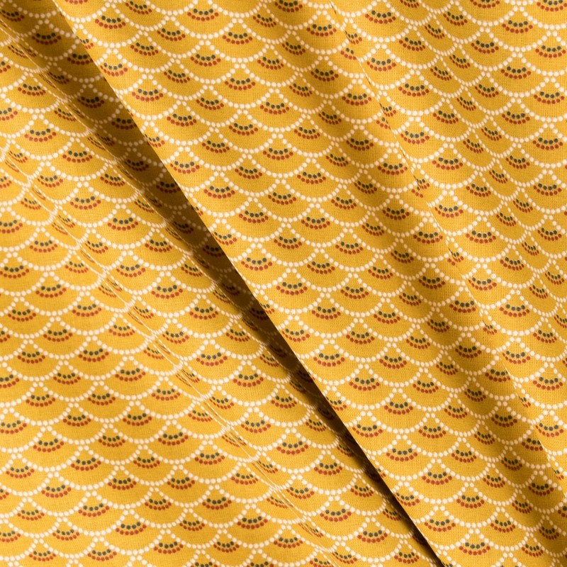 Tela Patchwork Koi Ocre - Ribes y Casals