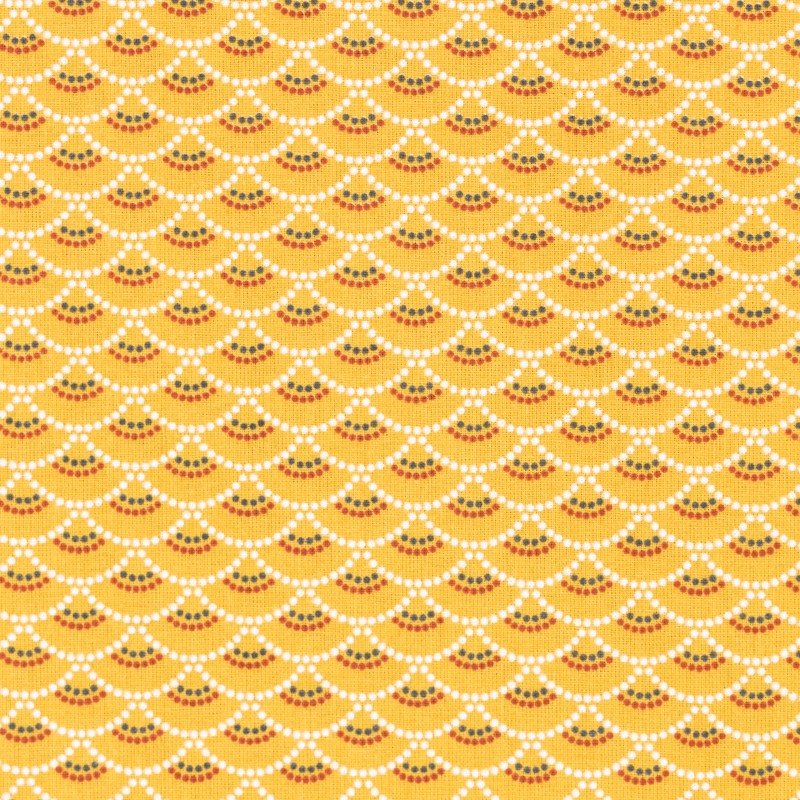 Tela Patchwork Koi Ocre - Ribes y Casals